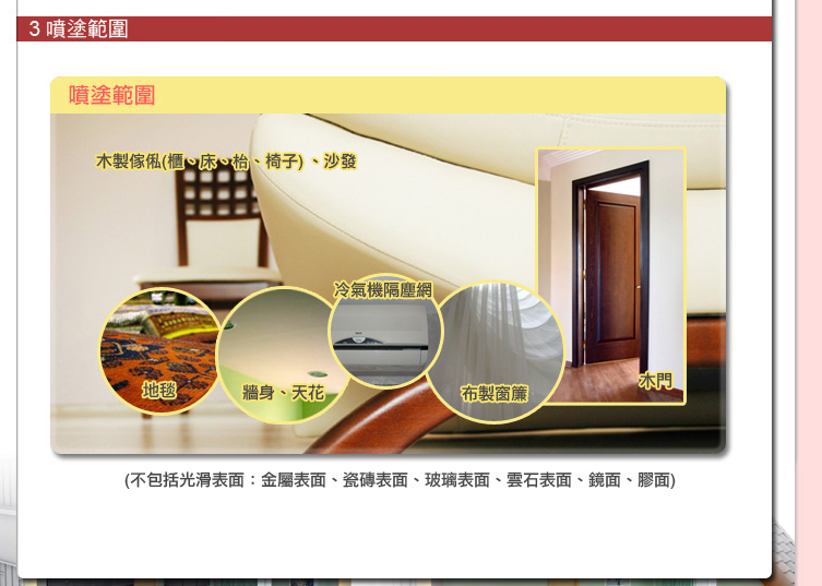 CT觸媒除甲醛噴塗範圍 CT觸媒-除甲醛-噴塗範圍